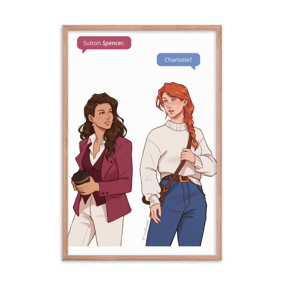 Those Who Wait - The Fated Meeting Framed Print