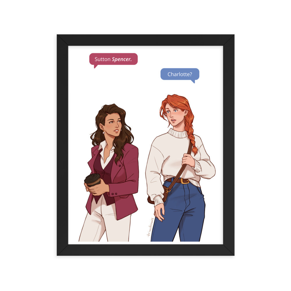 Those Who Wait - The Fated Meeting Framed Print