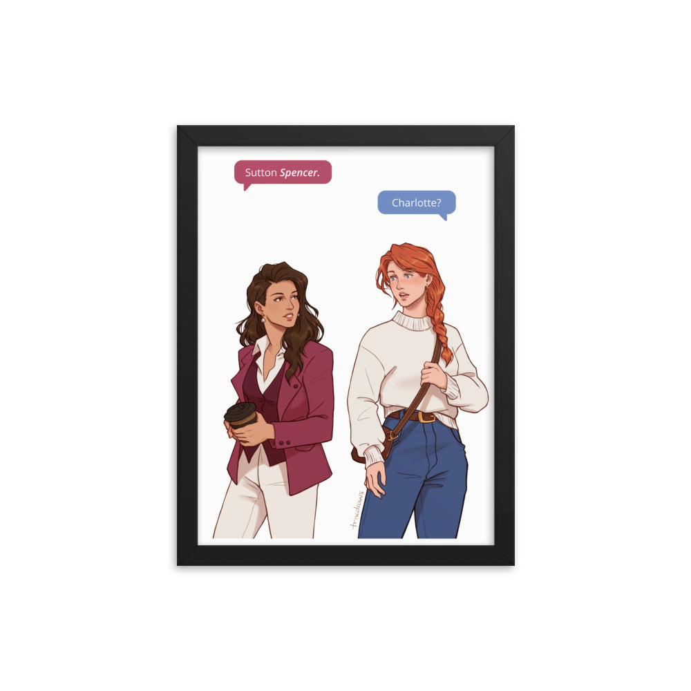 Those Who Wait - The Fated Meeting Framed Print