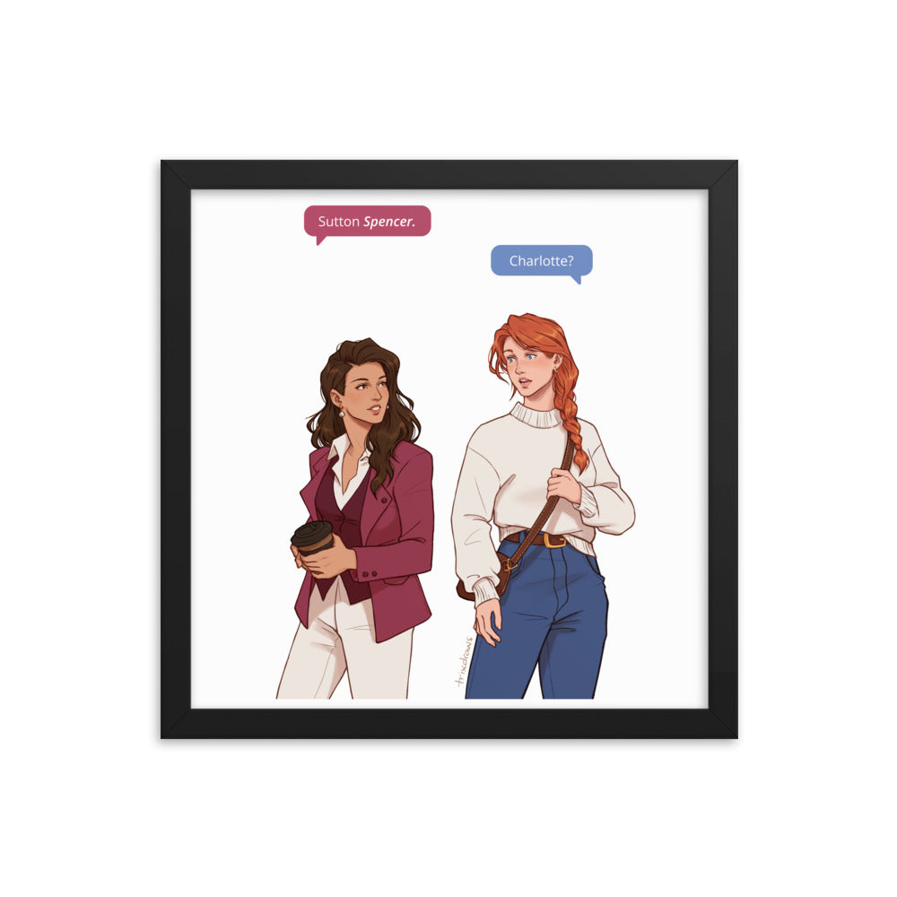 Those Who Wait - The Fated Meeting Framed Print