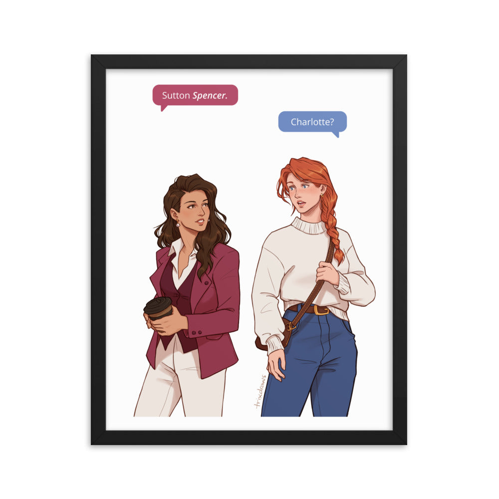 Those Who Wait - The Fated Meeting Framed Print