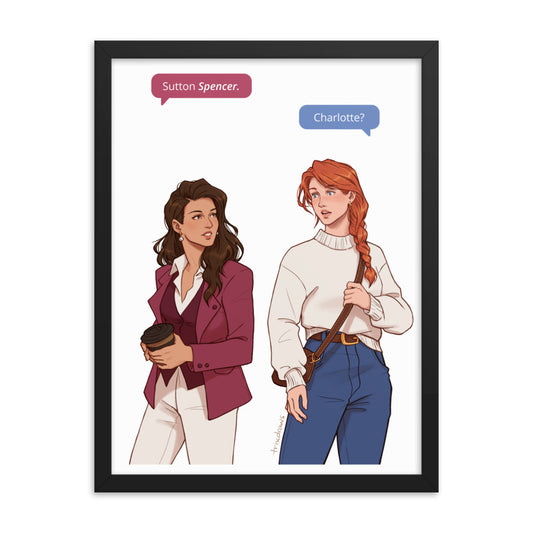 Those Who Wait - The Fated Meeting Framed Print