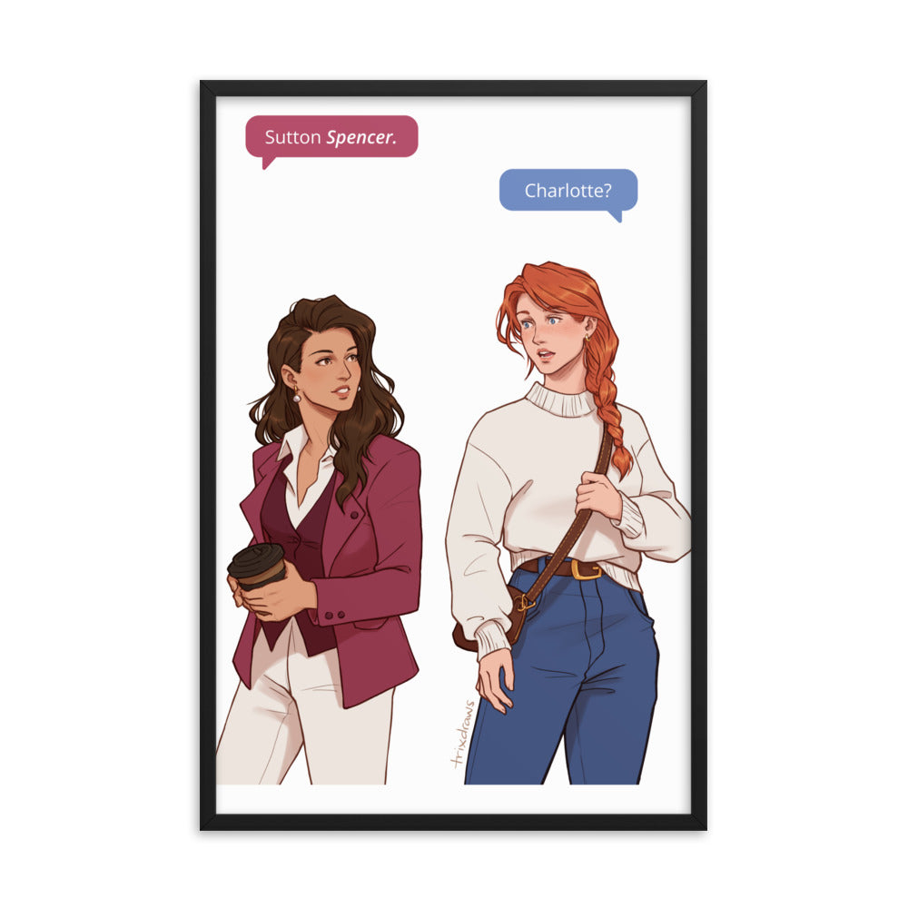 Those Who Wait - The Fated Meeting Framed Print