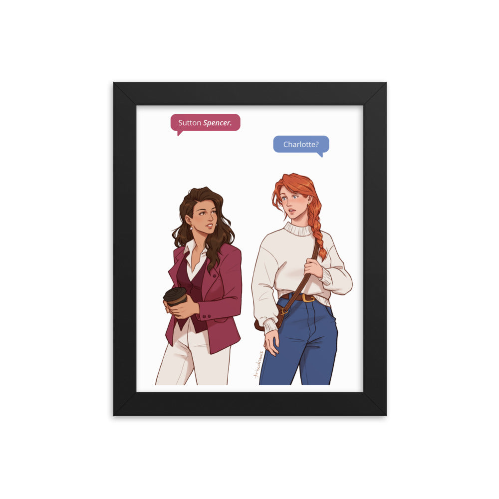 Those Who Wait - The Fated Meeting Framed Print