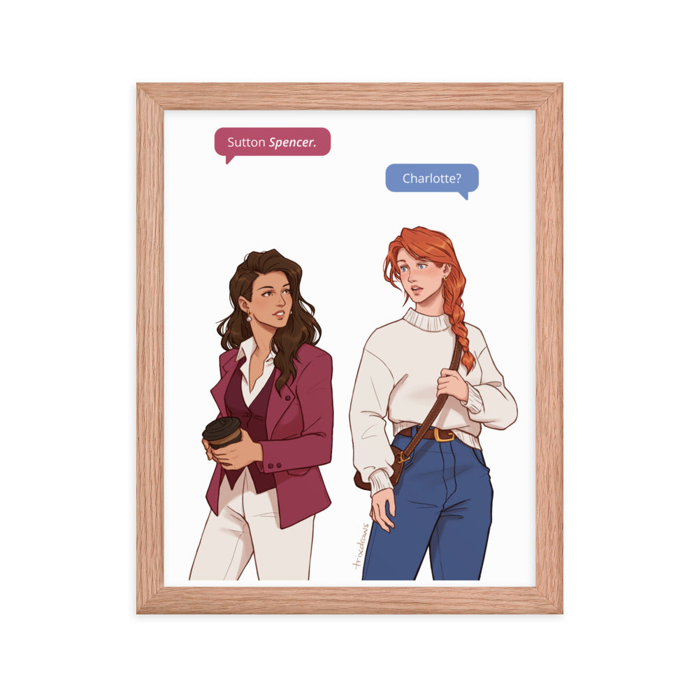 Those Who Wait - The Fated Meeting Framed Print