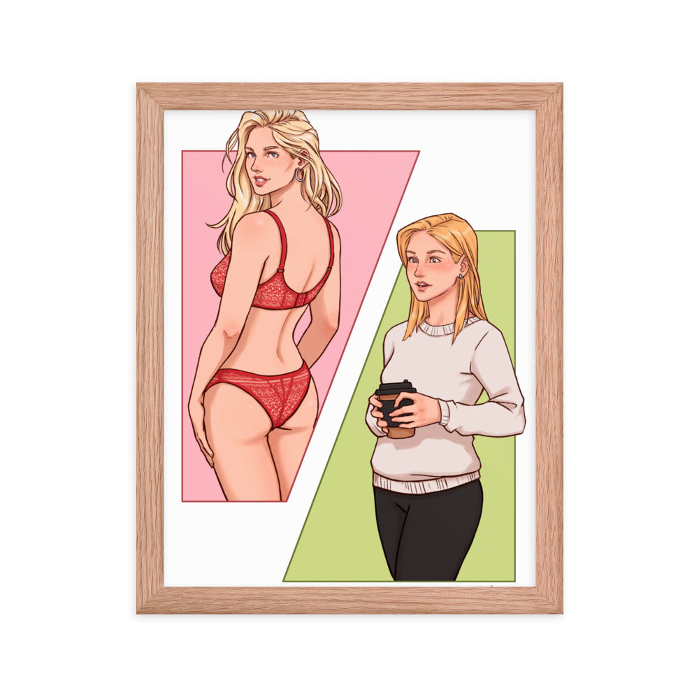 Riley's Struggle - Framed Print