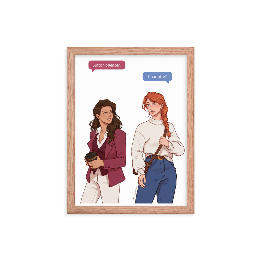 Those Who Wait - The Fated Meeting Framed Print