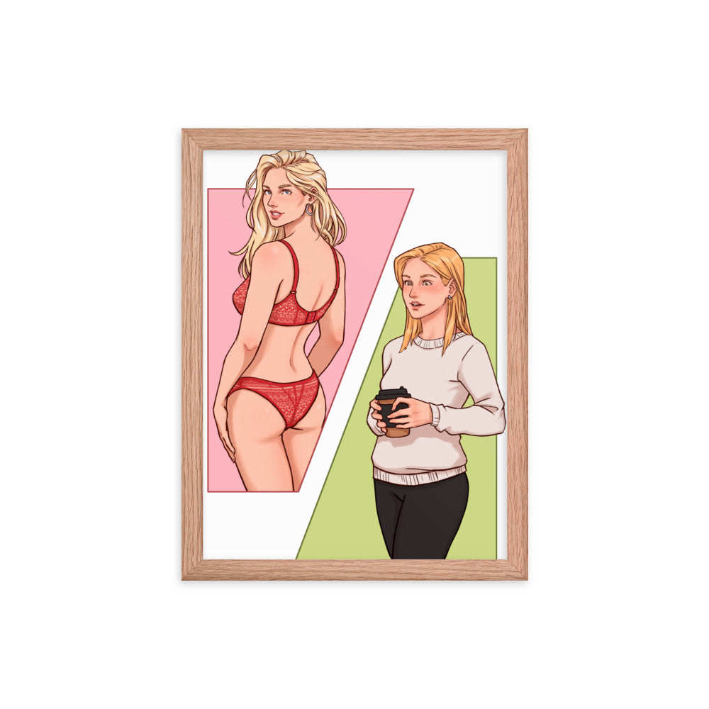 Riley's Struggle - Framed Print