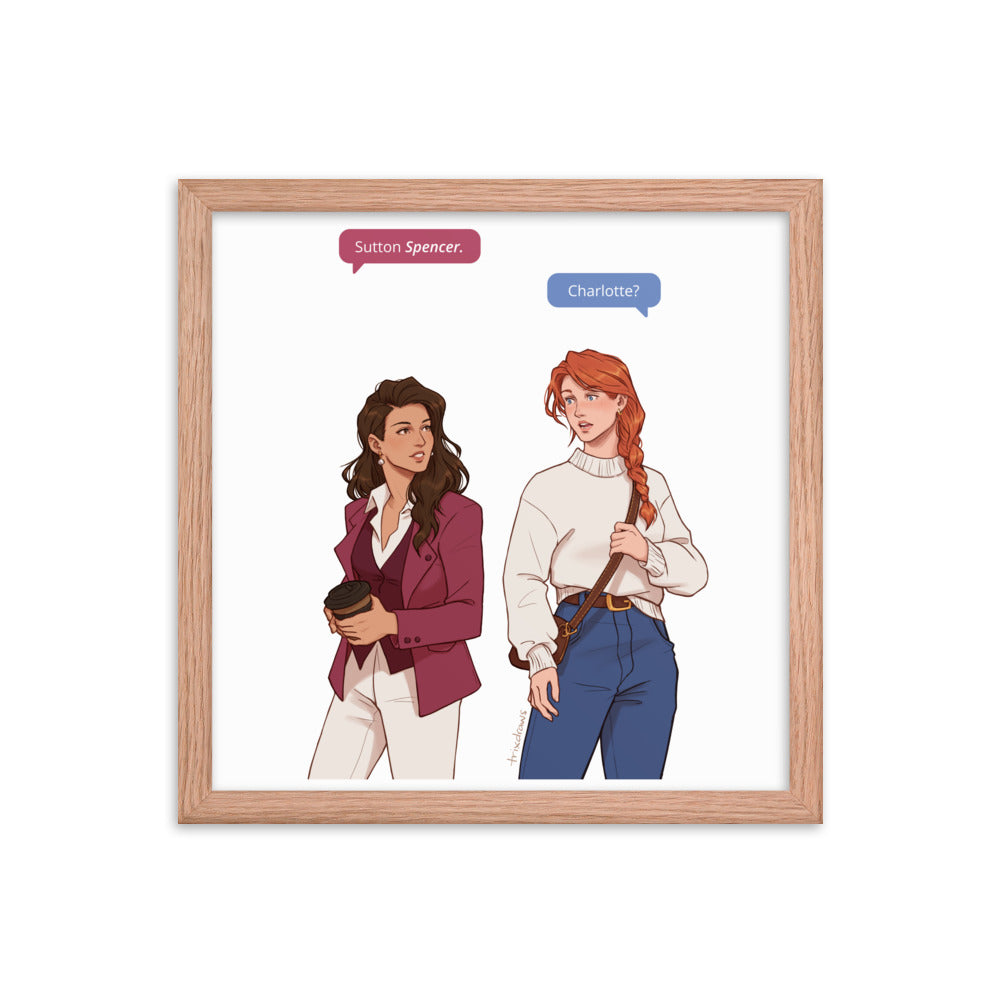 Those Who Wait - The Fated Meeting Framed Print