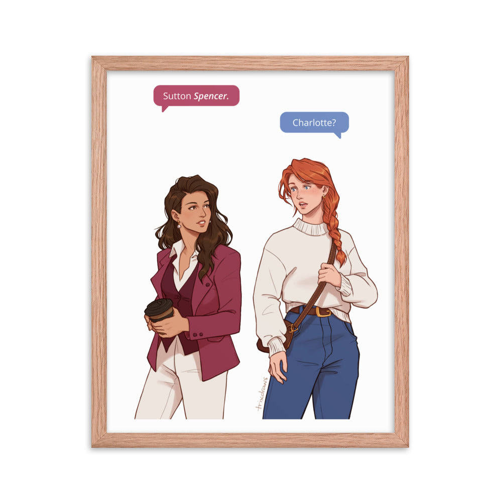 Those Who Wait - The Fated Meeting Framed Print