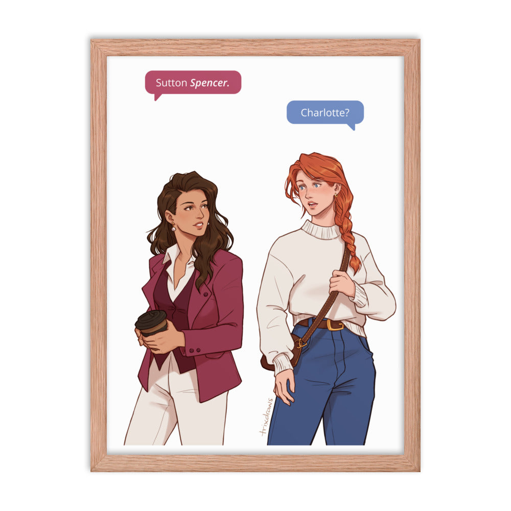 Those Who Wait - The Fated Meeting Framed Print