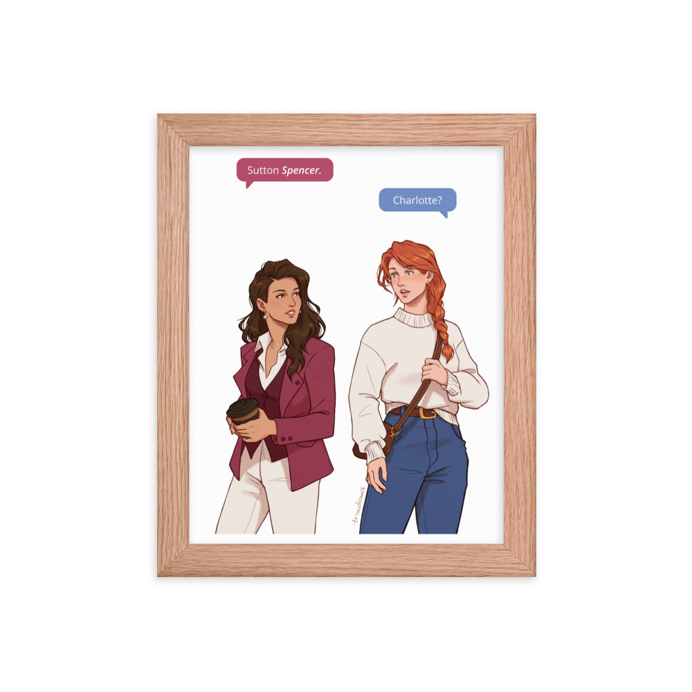 Those Who Wait - The Fated Meeting Framed Print