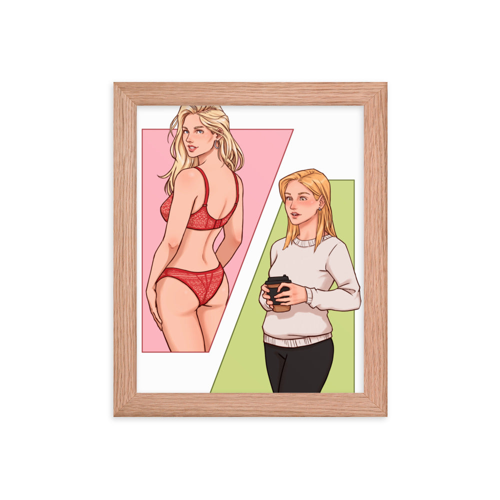 Riley's Struggle - Framed Print