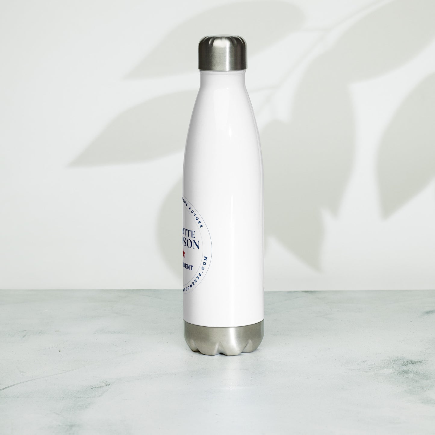 Charlotte Thompson for President - Stainless steel water bottle
